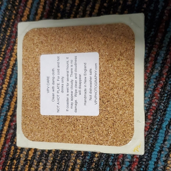 VPV Photography Beach Design Coaster Made in New England - Picture 3 of 4